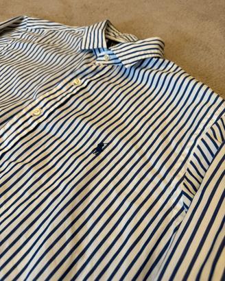Camicia Polo Ralph Lauren L a righe bianche/blu