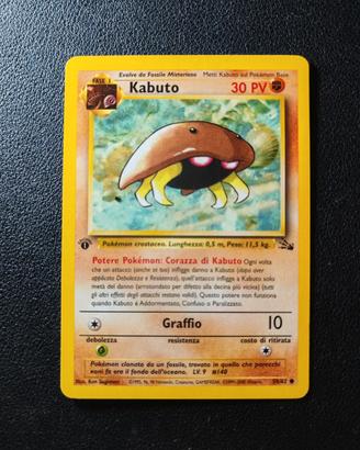 Kabuto Prima Edizione Exc - Carte Pokemon Fossil