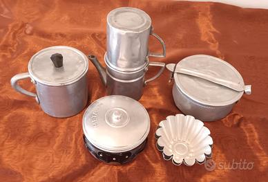 Antico Set utensili da cucina alluminio