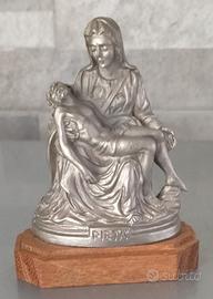 vintage Statuina "PIETÀ" in peltro 