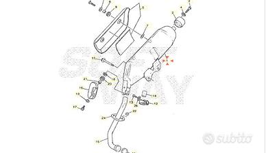 Marmitta Yamaha Majesty 125 5NRE47110100 foto illu