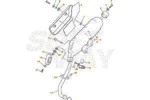 Marmitta Yamaha Majesty 125 5NRE47110100 foto illu