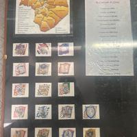 Quadro raffigurante le contrade di Siena