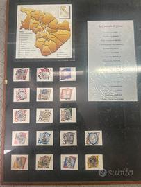 Quadro raffigurante le contrade di Siena