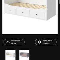 Struttura letto divano IMBALLATO ikea HEMNES