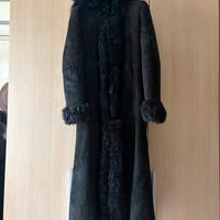 Cappotto donna in vero montone nero - pezzo unico