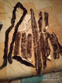 striscie di pelle di visone più un paio di code