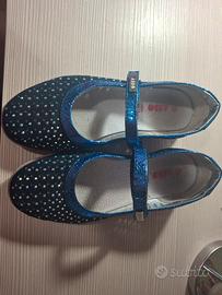 Scarpe Ballerina bambina numero 35 blu 