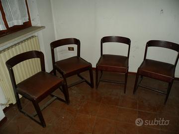 Set 4 sedie in legno da salotto