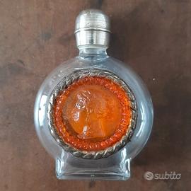 10 bottigliette con cammeo in argento 