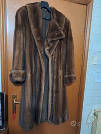 Cappotto pelliccia di visone lunga tg 44/46