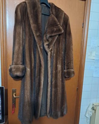 Cappotto pelliccia di visone lunga tg 44/46