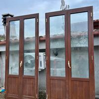 Finestre alluninio finto legno nuove