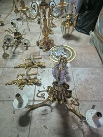 Lotto Illuminazione Vintage - Capodimonte e Ottone