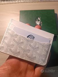 portacarte goyard bianco nuovo 