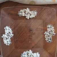 Piatto vetro e argento 