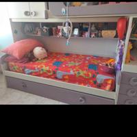 Cameretta Giessegi a ponte 3 letti bambina