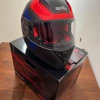 Casco Aprilia FF Race nero con motivi rossi e blu