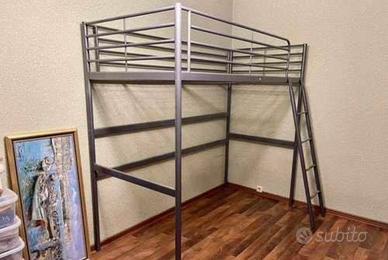 Letto soppalco SVARTA Ikea in ferro