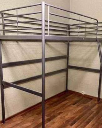 Letto soppalco SVARTA Ikea in ferro