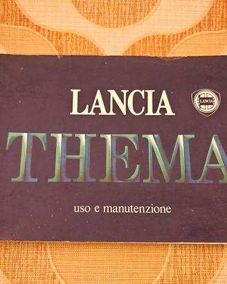 Libro uso manutenzione Lancia Thema 