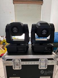 Coppia di Teste Mobili Martin con Flight Case