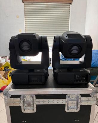 Coppia di Teste Mobili Martin con Flight Case