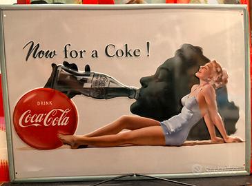 Placca metallo Coca Cola