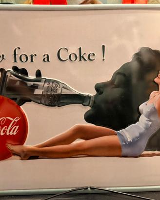 Placca metallo Coca Cola