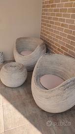 Set poltrone giardino