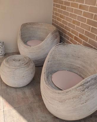 Set poltrone giardino