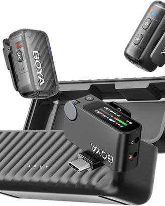 BOYA BOYAMIC 2 Microfono Lavalier Mini, Wireless