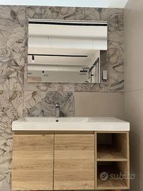 Mobile bagno Arbi con specchiera 100x45 cm