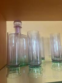 Bottiglia e bicchieri CARLO MORETTI