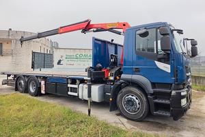IVECO Stralis AD 260S36 6x2 - 2018 - gru e pianale