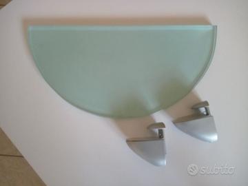 MENSOLA ROTONDA IN VETRO SATINATO