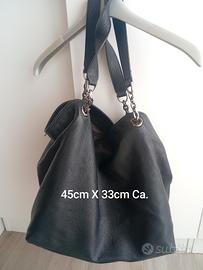 borsa pelle nera grande
