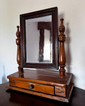 Specchio da Toilette Vintage con Patina Autentica