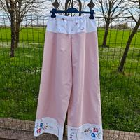 Pantaloni donna handmade ricamati 