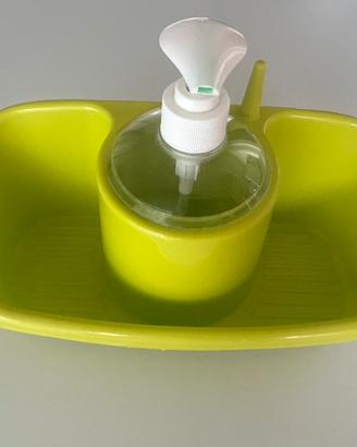 Portasapone liquido,porta spugna e porta anello