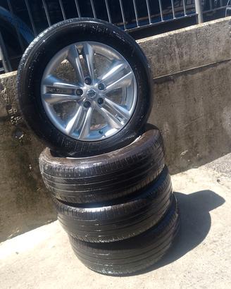 4 cerchi in lega Nissan Qashqai + gomme estive