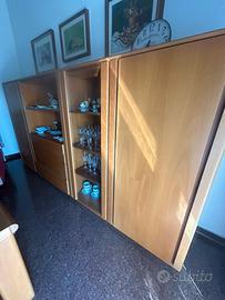 Arredamento Soggiorno Completo in Legno Chiaro