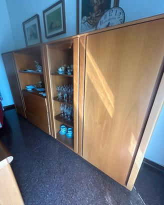Arredamento Soggiorno Completo in Legno Chiaro