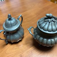 Zuccheriere in peltro