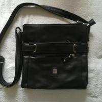 Borsa borsello tracolla in pelle L&H Firenze nero