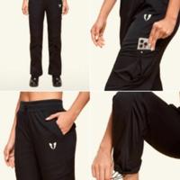 Pantaloni tecnico neri cargo con colisse