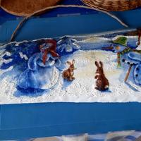 Tegola Natalizia dipinta