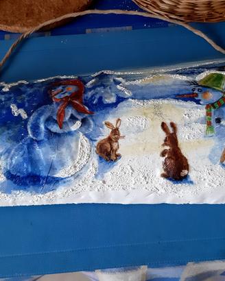 Tegola Natalizia dipinta