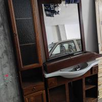 mobile bagno arte povera fatto da falegnam
