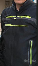 Giacca da moto Ixon Nera-Giallo Flue taglia XL
